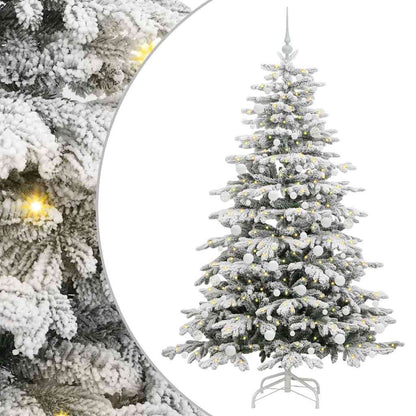 Albero di Natale Artificiale con Rami Pieghevoli Bianco 180 cm | homemem39