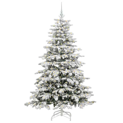 Albero di Natale Artificiale con Rami Pieghevoli Bianco 180 cm | homemem39