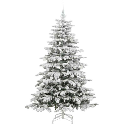 Albero di Natale Artificiale con Rami Pieghevoli Bianco 180 cm | homemem39