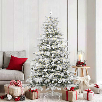 Albero di Natale Artificiale con Rami Pieghevoli Bianco 180 cm | homemem39