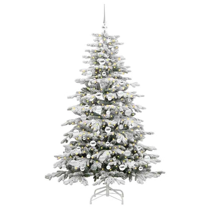 Albero di Natale Artificiale con Rami Pieghevoli Bianco 180 cm | homemem39