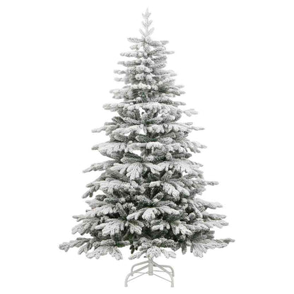 Albero di Natale Artificiale con Rami Pieghevoli Bianco 180 cm
