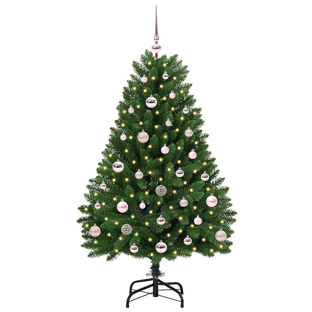 Albero di Natale artificiale Verde 120 cm PVC e Metallo