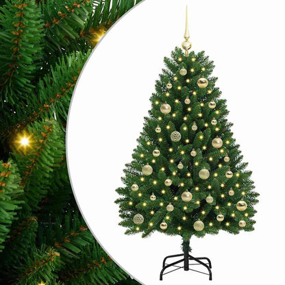 Albero di Natale artificiale Verde 120 cm PVC e Metallo