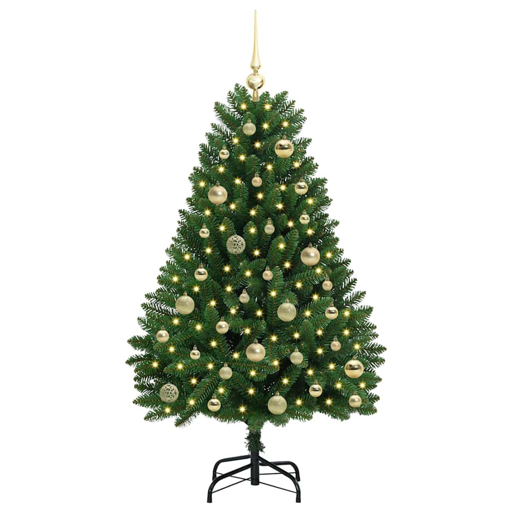 Albero di Natale artificiale Verde 120 cm PVC e Metallo