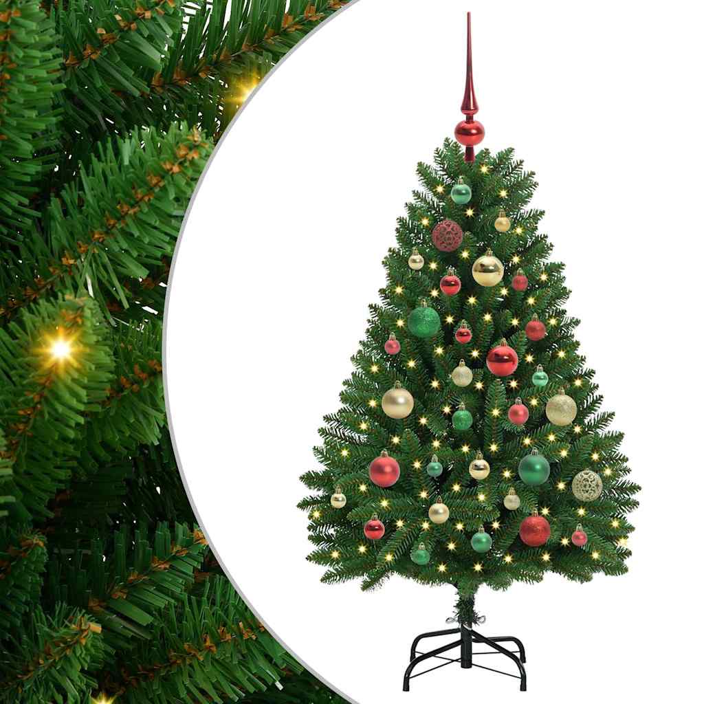 Albero di Natale artificiale Verde 120 cm PVC e Metallo