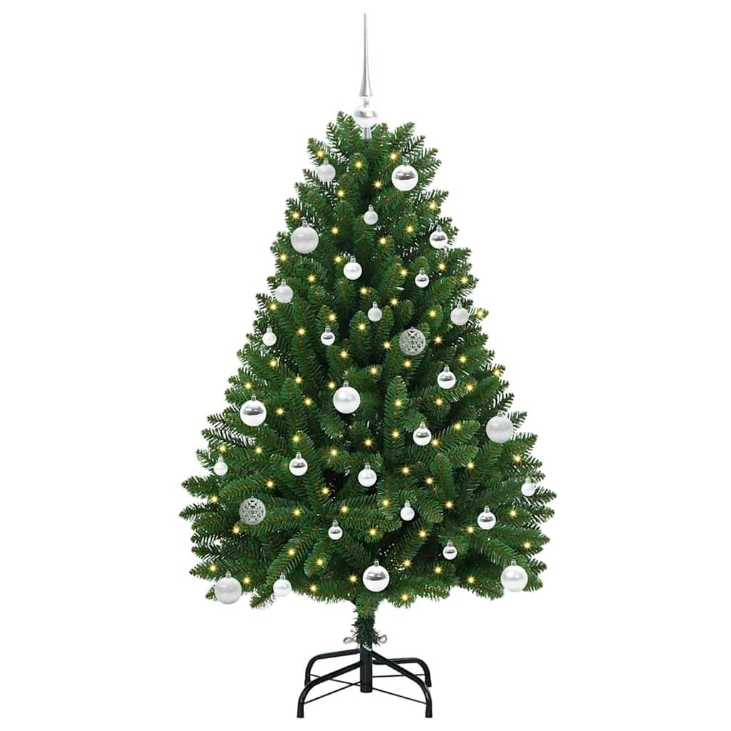 Albero di Natale artificiale Verde 150 cm PVC e Metallo