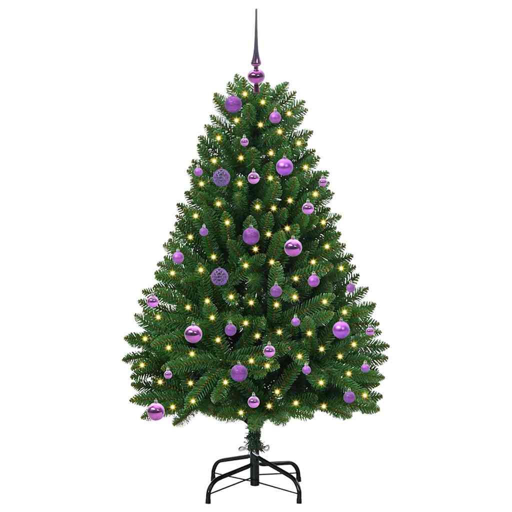 Albero di Natale artificiale Verde 150 cm PVC e Metallo
