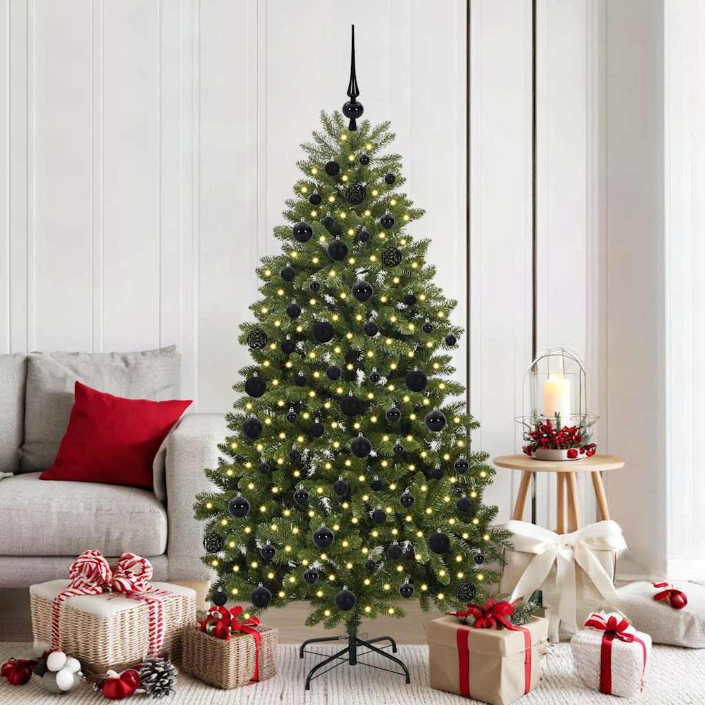 Albero di Natale artificiale Verde 180 cm PVC e Metallo