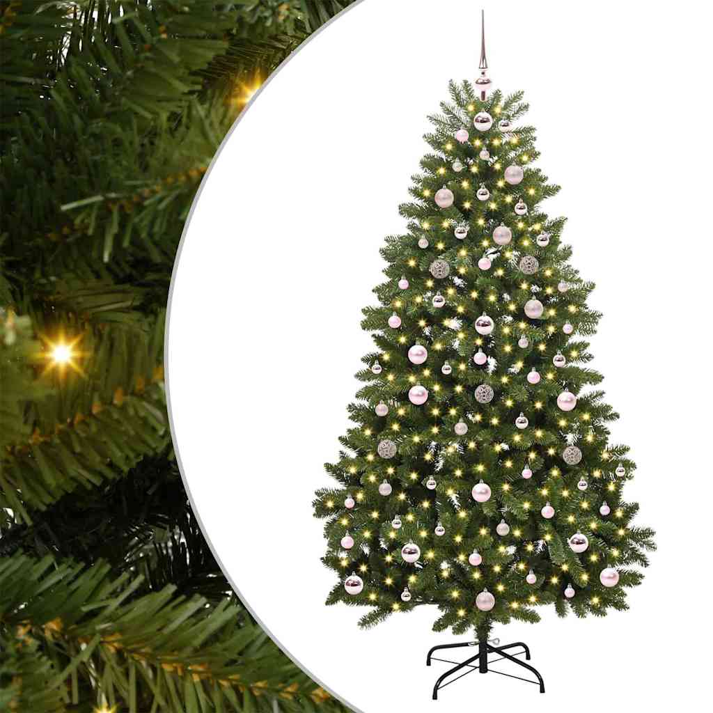 Albero di Natale artificiale Verde 180 cm PVC e Metallo