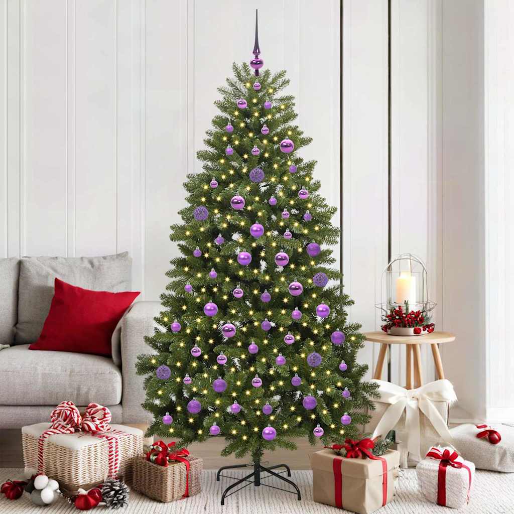 Albero di Natale artificiale Verde 180 cm PVC e Metallo