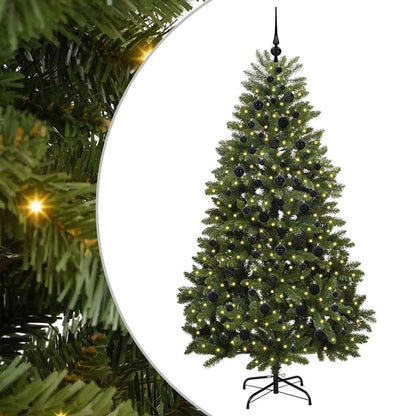 Albero di Natale artificiale Verde 210 cm PVC e Metallo