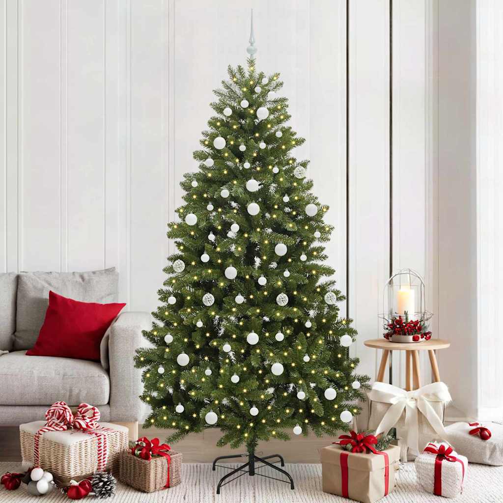 Albero di Natale artificiale Verde 210 cm PVC e Metallo