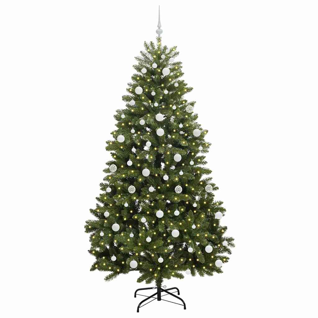 Albero di Natale artificiale Verde 210 cm PVC e Metallo