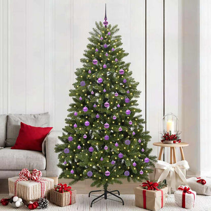 Albero di Natale artificiale Verde 210 cm PVC e Metallo