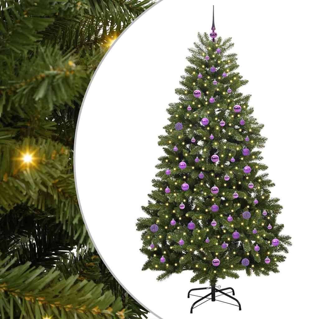 Albero di Natale artificiale Verde 210 cm PVC e Metallo