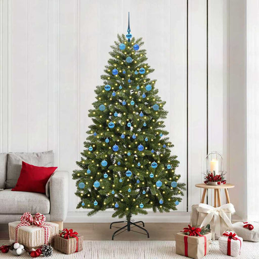 Albero di Natale artificiale Verde 210 cm PVC e Metallo | homemem39