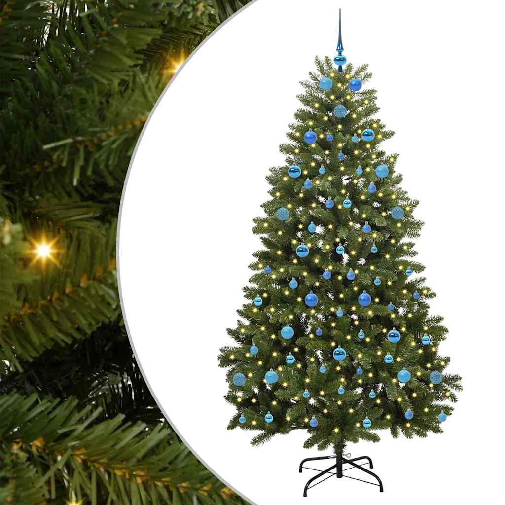 Albero di Natale artificiale Verde 210 cm PVC e Metallo