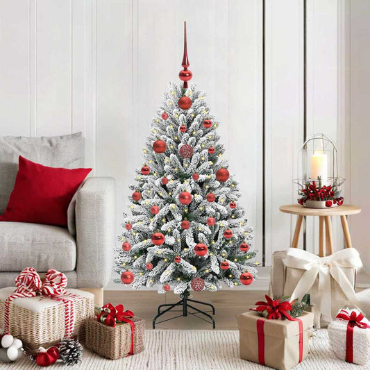 Albero di Natale artificiale con 150 LED Verde e Bianco 120 cm | homemem39