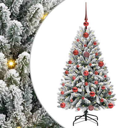 Albero di Natale artificiale con 150 LED Verde e Bianco 120 cm