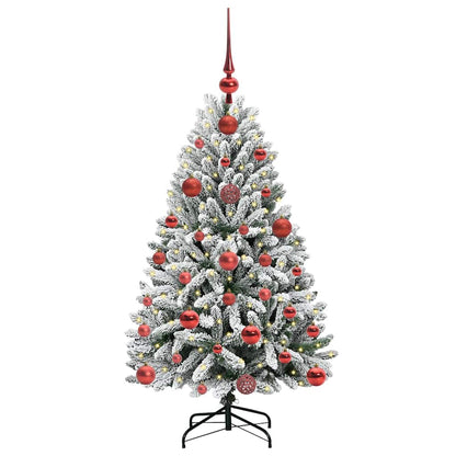 Albero di Natale artificiale con 150 LED Verde e Bianco 120 cm