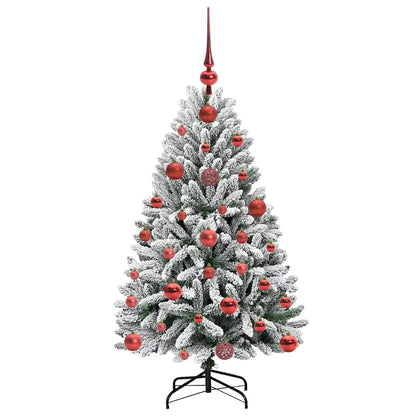 Albero di Natale artificiale con 150 LED Verde e Bianco 120 cm