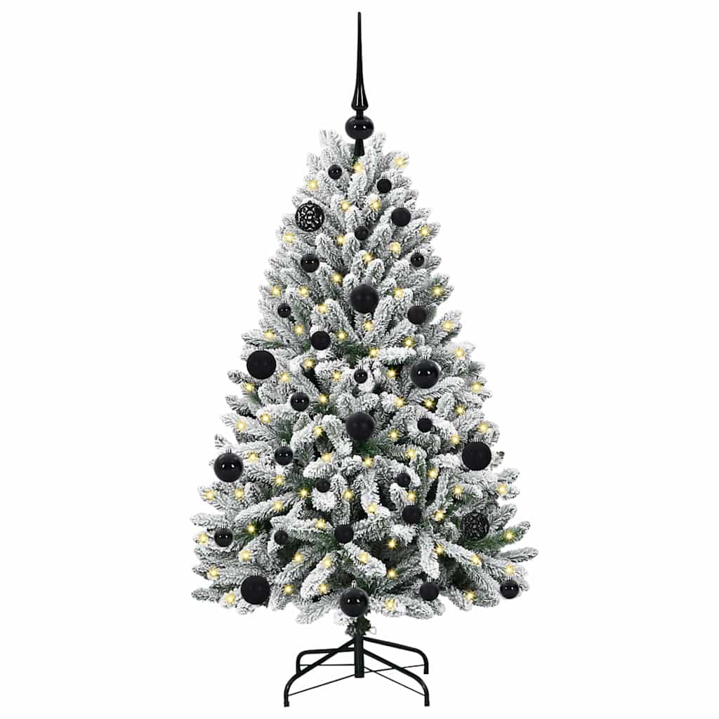 Albero di Natale artificiale con 150 LED Verde e Bianco 120 cm