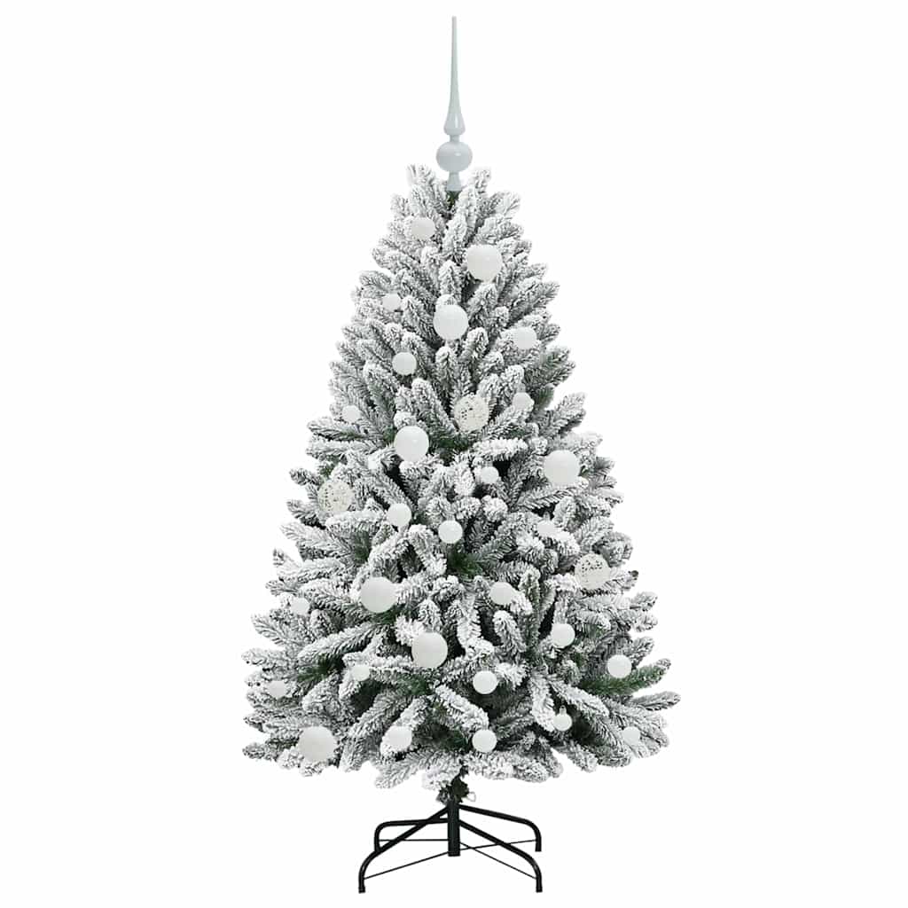 Albero di Natale artificiale con 150 LED Verde e Bianco 120 cm