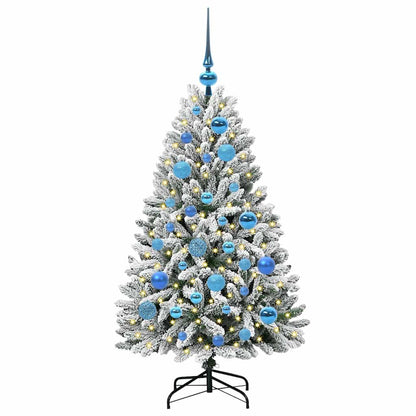 Albero di Natale artificiale con 150 LED Verde e Bianco 120 cm