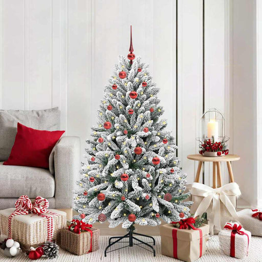 Albero di Natale artificiale con 150 LED Verde e Bianco 150 cm | homemem39
