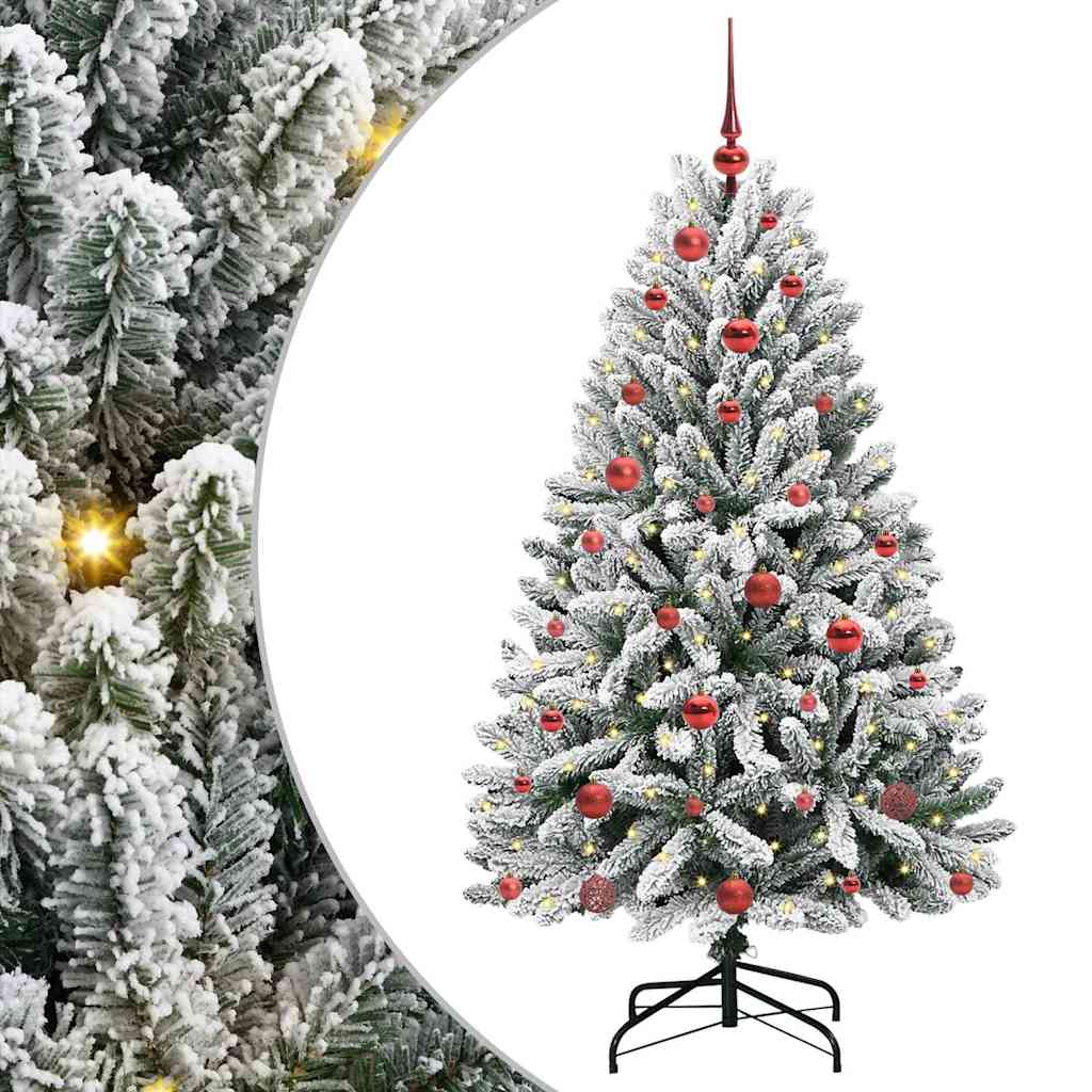 Albero di Natale artificiale con 150 LED Verde e Bianco 150 cm