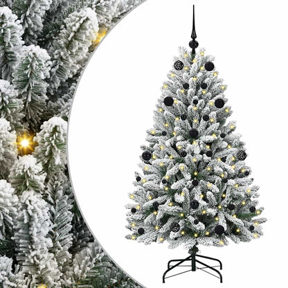 Albero di Natale artificiale con 150 LED Verde e Bianco 150 cm