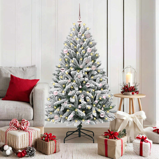 Albero di Natale artificiale con 150 LED Verde e Bianco 150 cm | homemem39