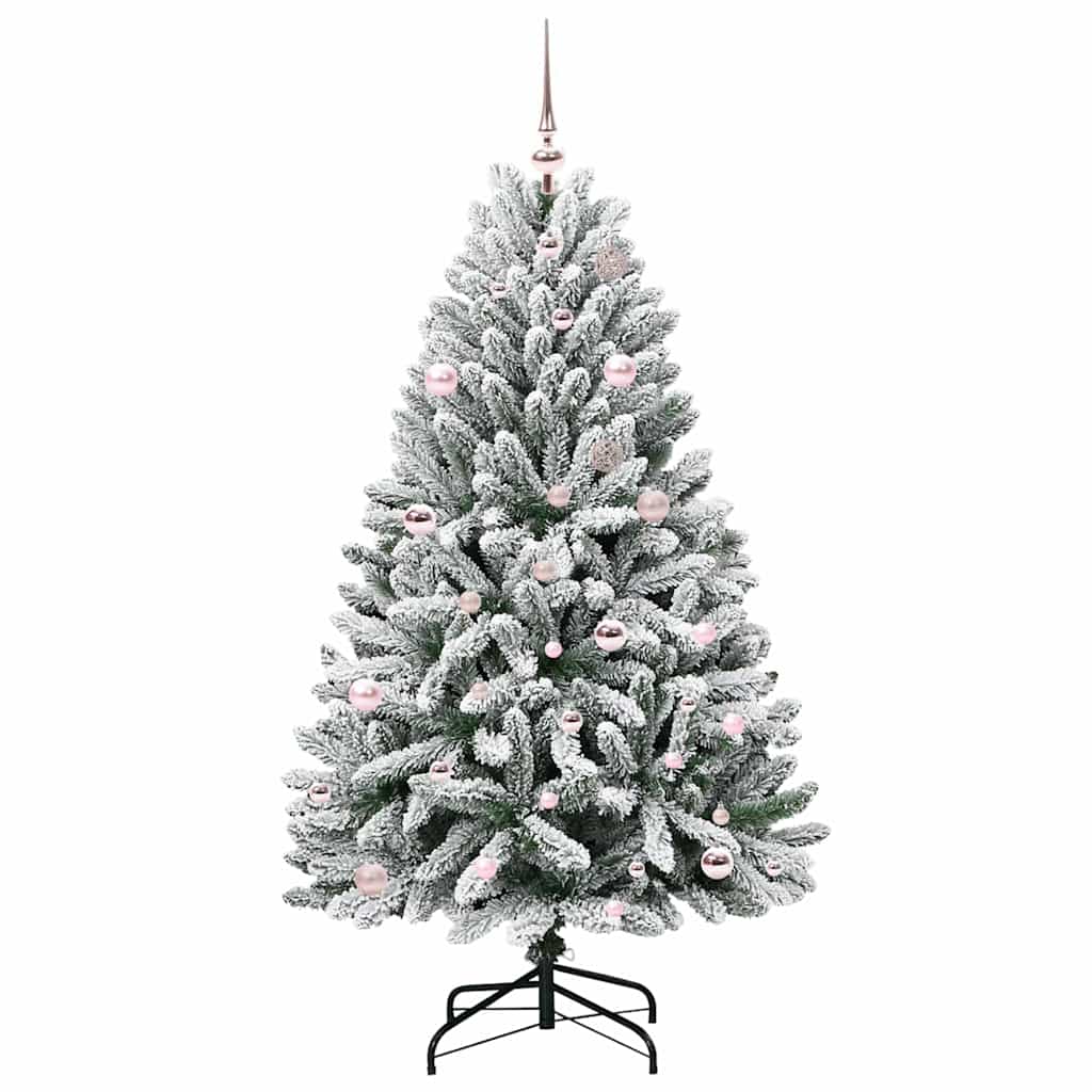 Albero di Natale artificiale con 150 LED Verde e Bianco 150 cm