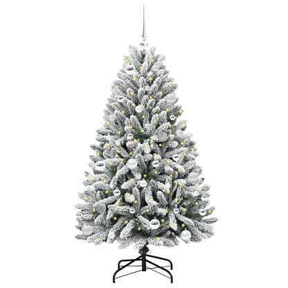 Albero di Natale artificiale con 150 LED Verde e Bianco 150 cm