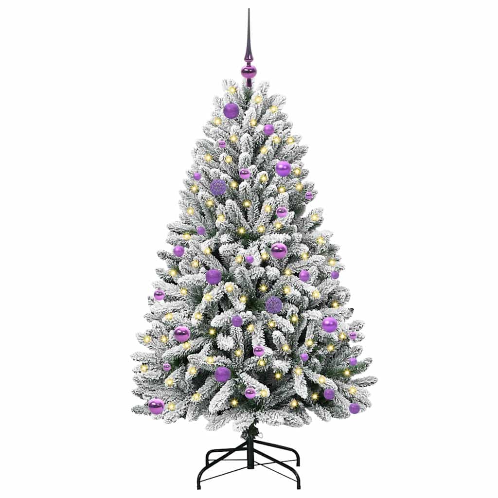 Albero di Natale artificiale con 150 LED Verde e Bianco 150 cm