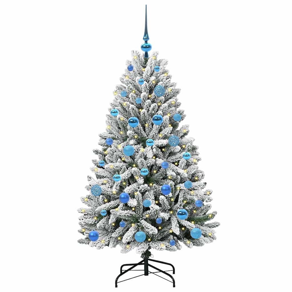 Albero di Natale artificiale con 150 LED Verde e Bianco 150 cm