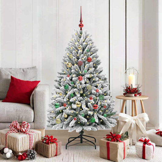 Albero di Natale artificiale con 150 LED Verde e Bianco 150 cm | homemem39