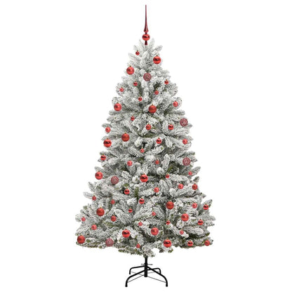 Albero di Natale artificiale con 300 LED Verde e Bianco 180 cm