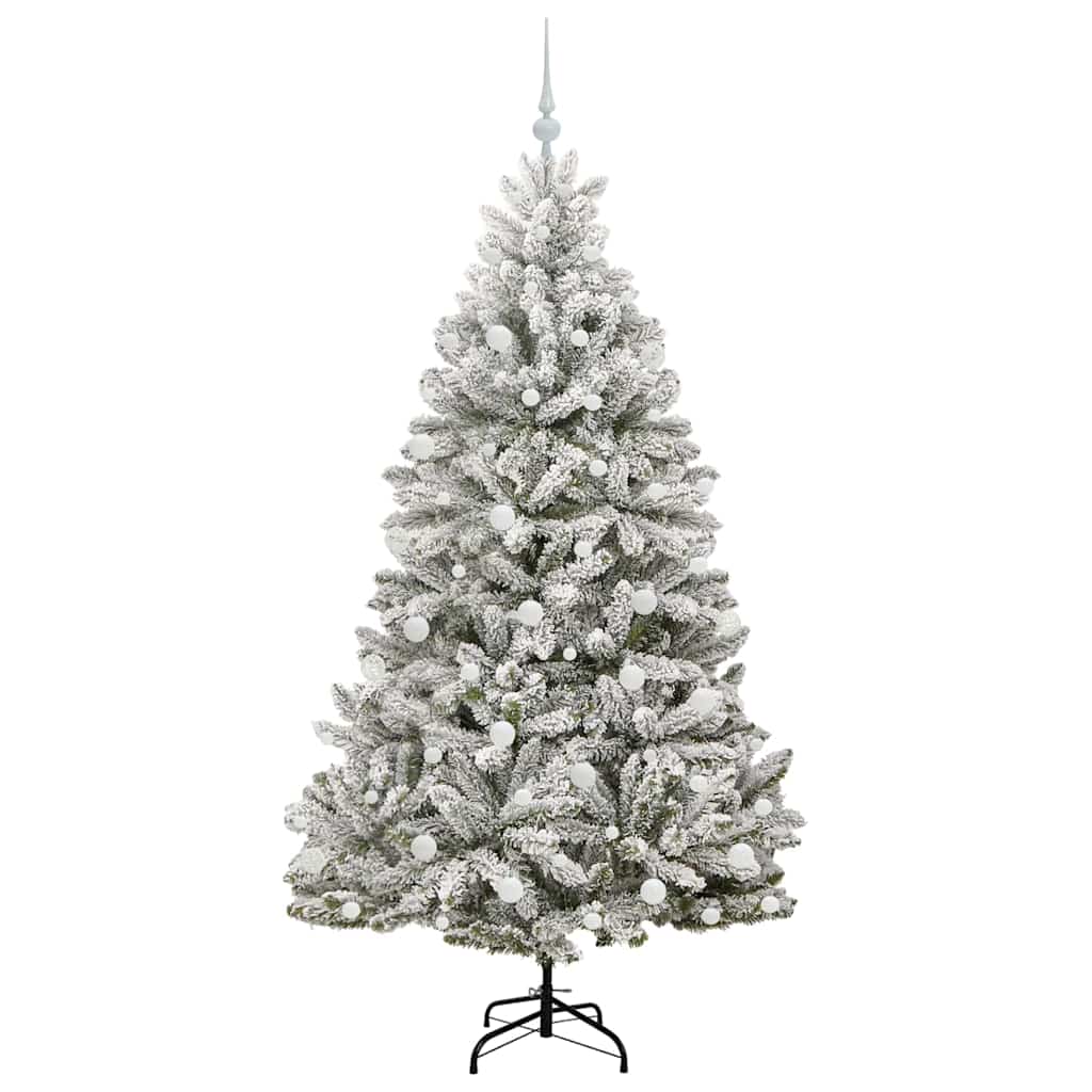 Albero di Natale artificiale con 300 LED Verde e Bianco 180 cm
