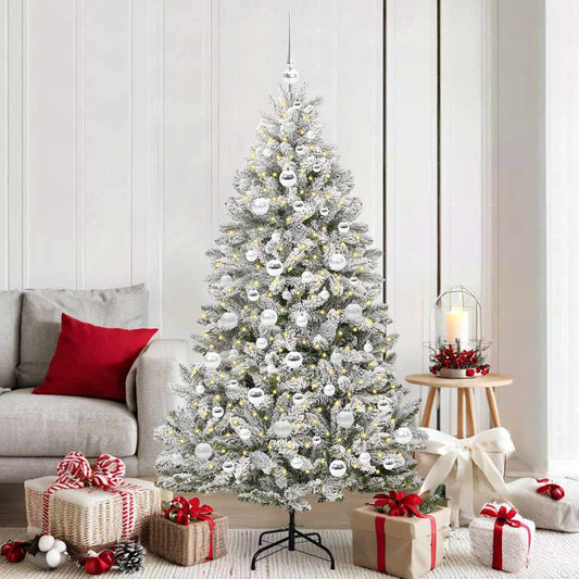 Albero di Natale artificiale 180 cm 300 LED Bianco caldo - homemem39
