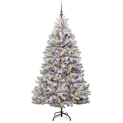 Albero di Natale artificiale con 300 LED Verde e Bianco 180 cm