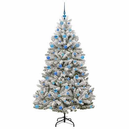 Albero di Natale artificiale con 300 LED Verde e Bianco 180 cm