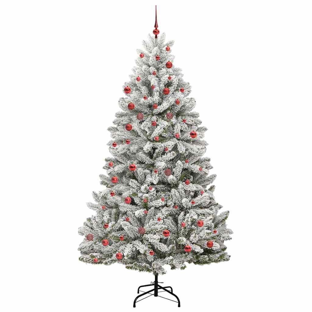 Albero di Natale artificiale con 300 LED Verde e Bianco 210 cm