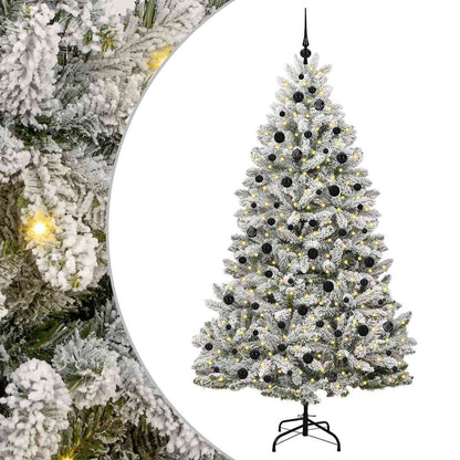 Albero di Natale artificiale con 300 LED Verde e Bianco 210 cm