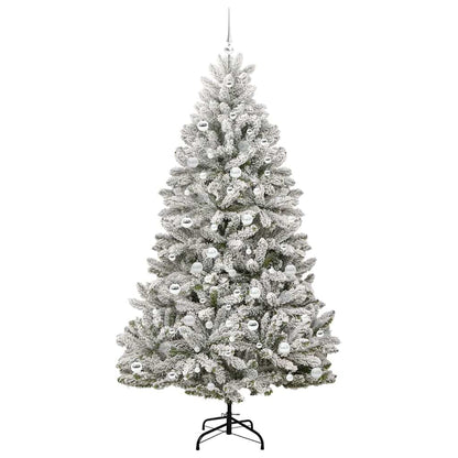 Albero di Natale artificiale con 300 LED Verde e Bianco 210 cm | homemem39