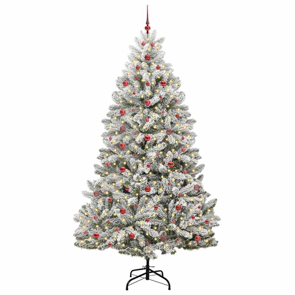 Albero di Natale artificiale con 300 LED Verde e Bianco 240 cm