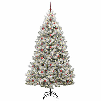 Albero di Natale artificiale con 300 LED Verde e Bianco 240 cm