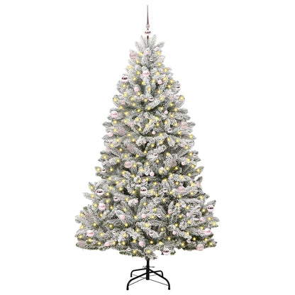 Albero di Natale artificiale con 300 LED Verde e Bianco 240 cm