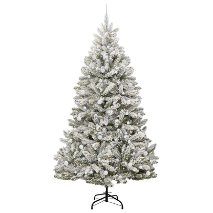 Albero di Natale artificiale con 300 LED Verde e Bianco 240 cm